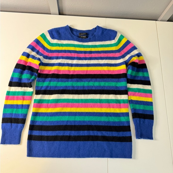 FUN & COLORFUL 100% cashmere HALOGEN sweater from Nordstrom 💙🤎🩷💚🤍❤️🩶🧡💛 - Picture 1 of 5
